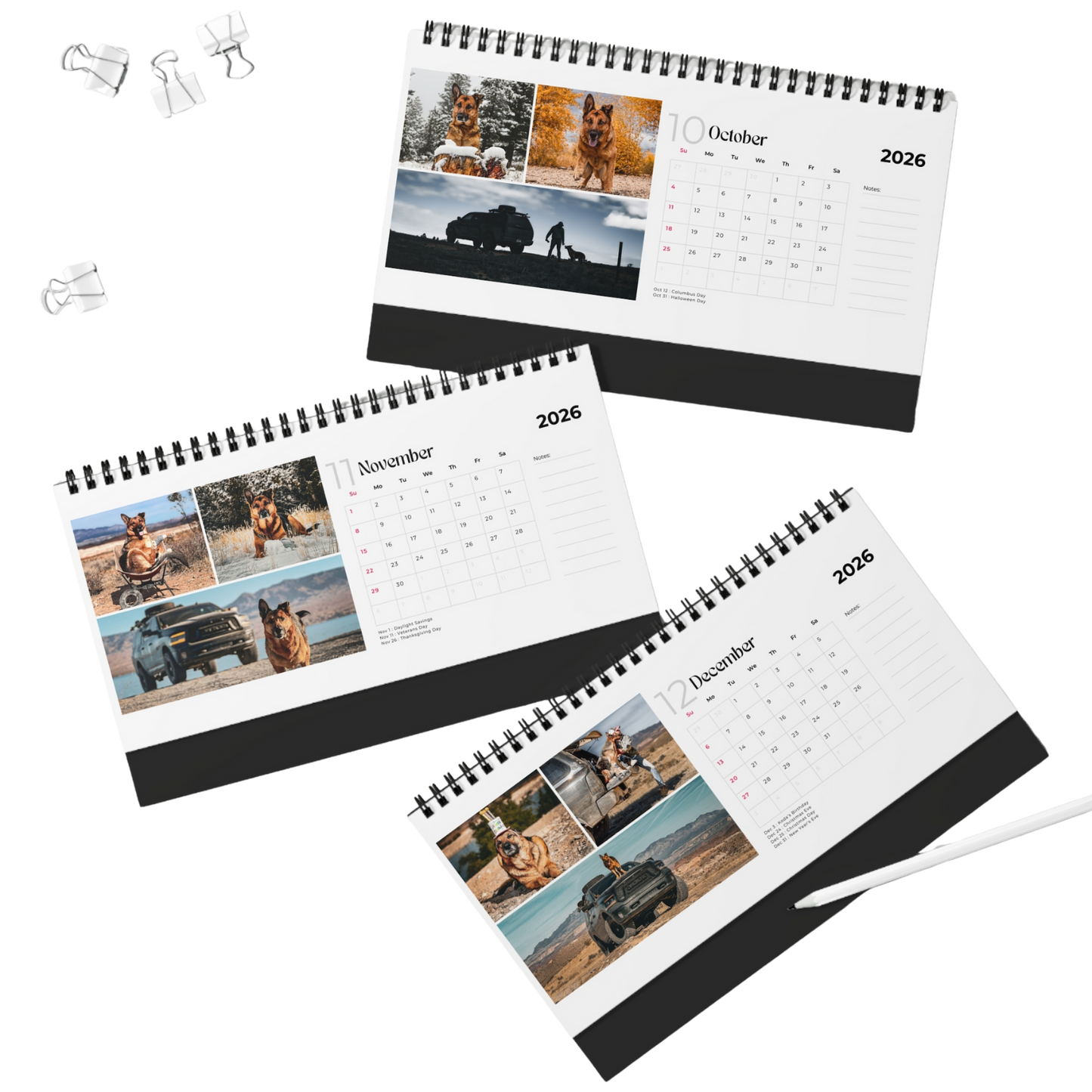 2026 OffLeash Outdoors - Desk Calendar
