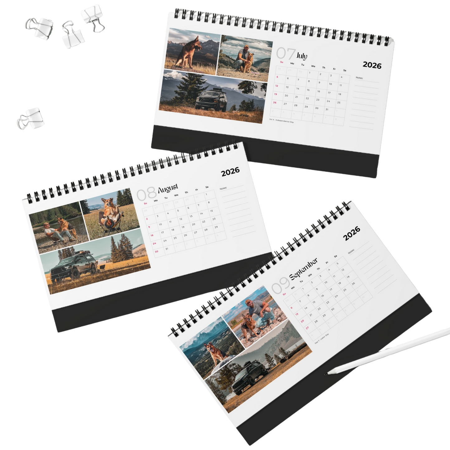 2026 OffLeash Outdoors - Desk Calendar