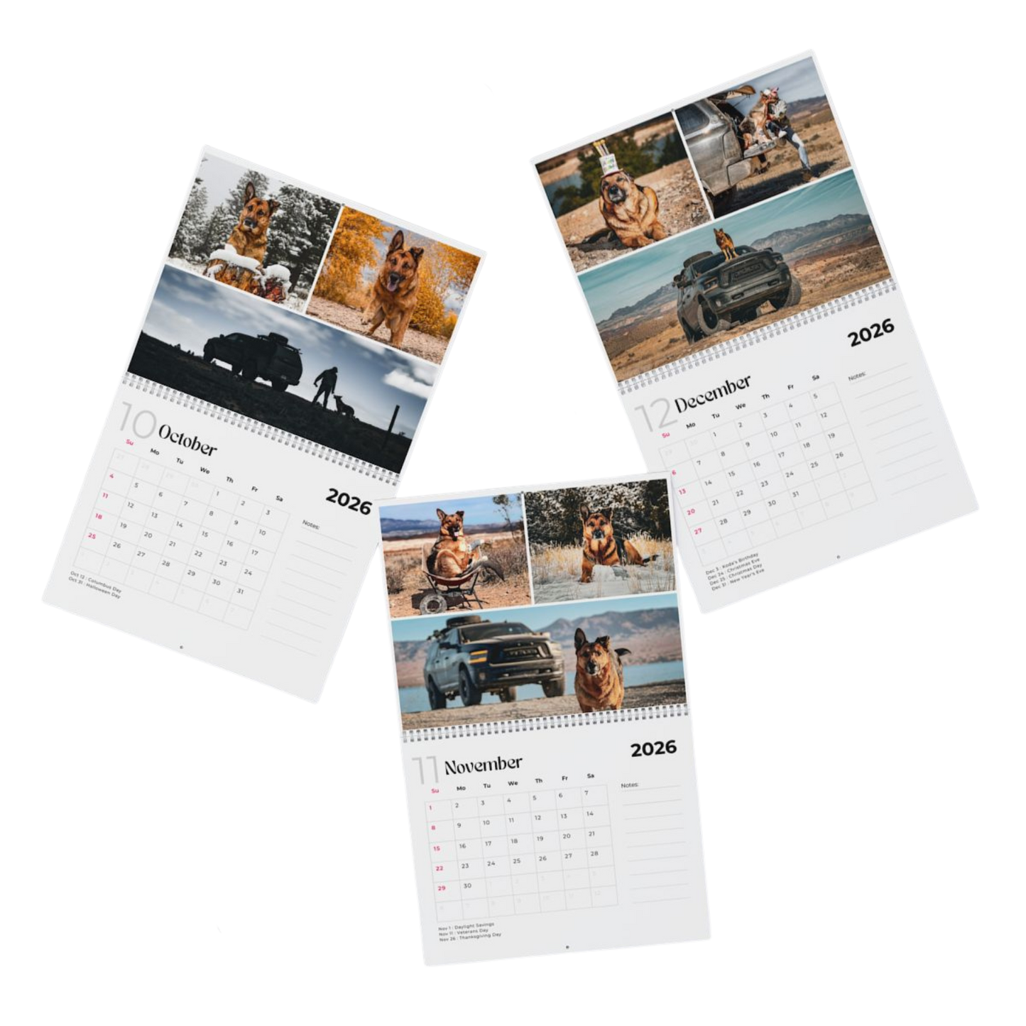 2026 OffLeash Outdoors - Wall Calendar